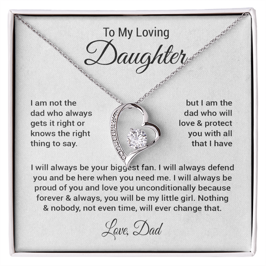 To My Daughter Necklace Gift From Dad, Daughter Gift, Father Daughter Necklace 23_8