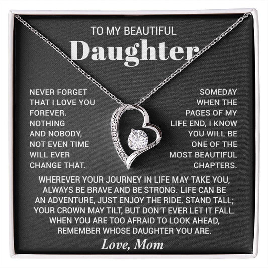To My Daughter Necklace, Birthday Gift For Daughter From Mom, Xmas Gifts for Her 7_8