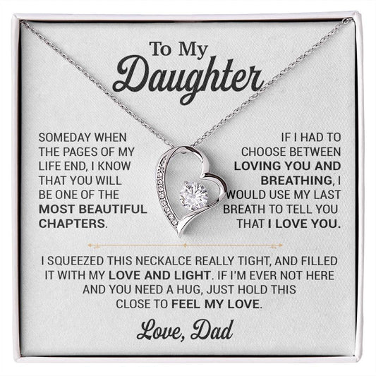 To My Daughter Necklace, Gift for Daughter from Dad, Daughter Father Necklace 2_11