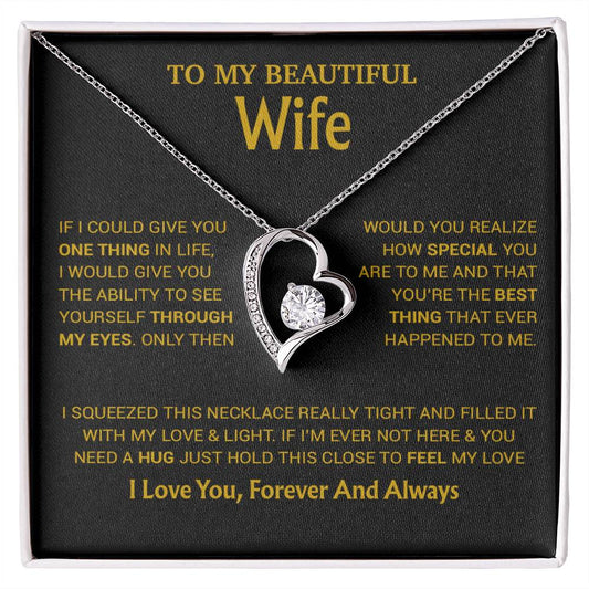 To My Wife Necklace, Christmas Gifts For Wife, Anniversary Cute Gift For Wife_23_8_Gold