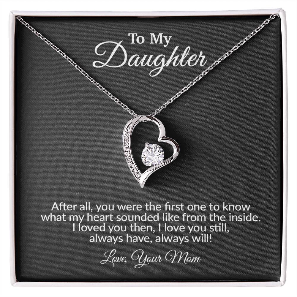 To My Daughter Necklace, Gift for Daughter from Mom, Mother Daughter Necklace