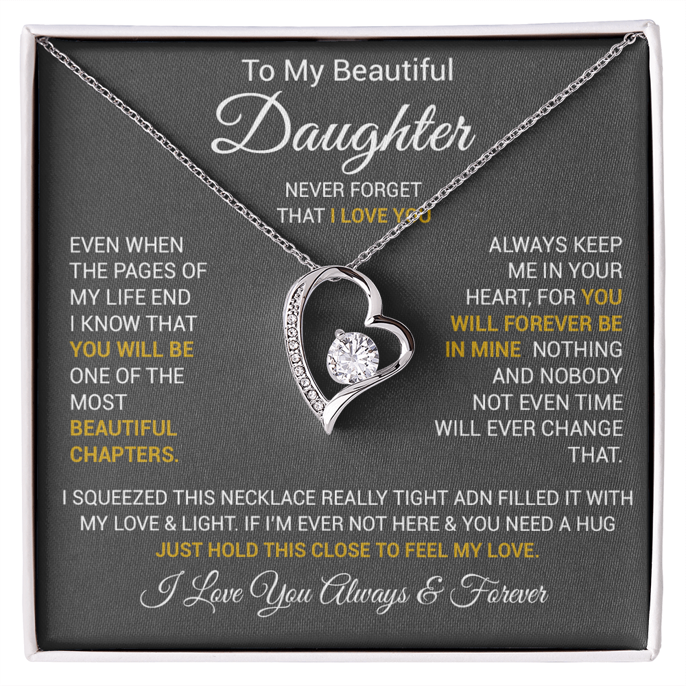 To My Daughter Necklace, Daughter Father Necklace, Daughter Gift From Dad, Mom 2_10