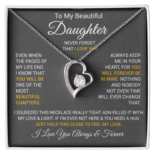 To My Daughter Necklace, Daughter Father Necklace, Daughter Gift From Dad, Mom 2_10