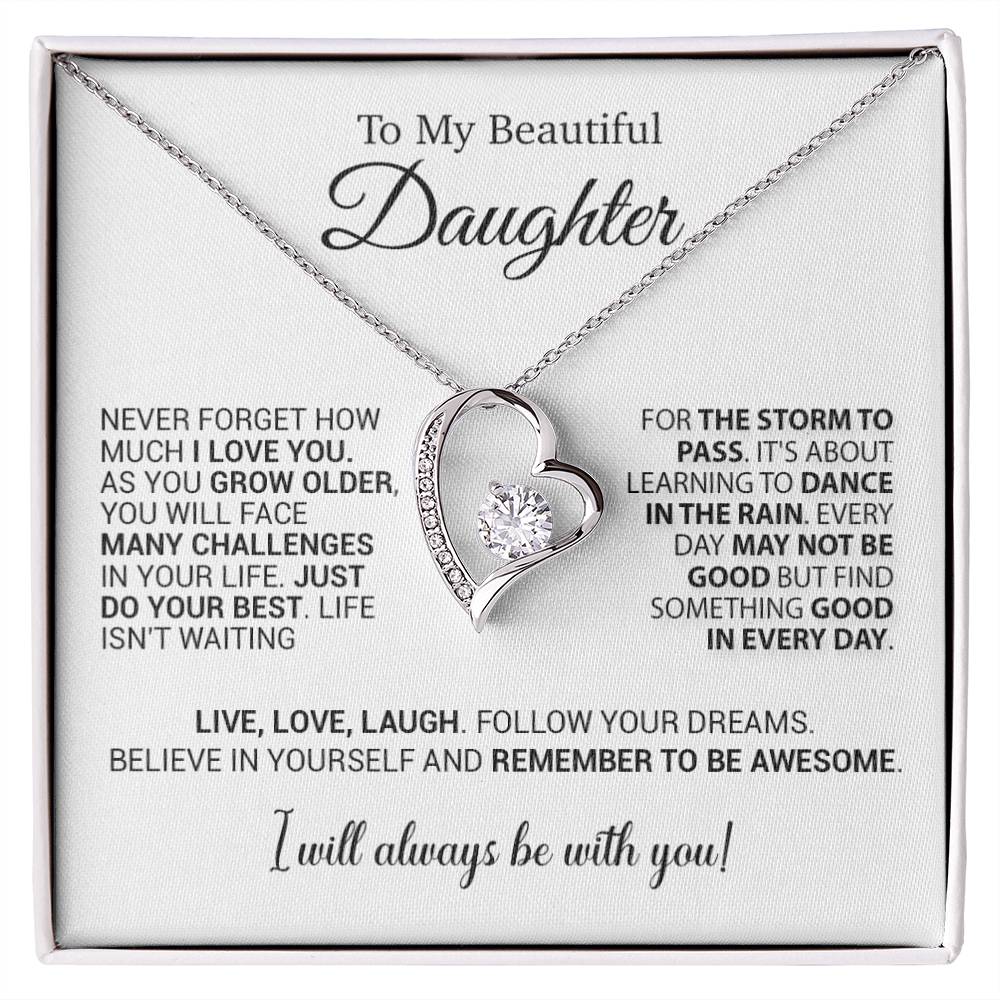 To My Daughter Necklace, Daughter Gift from Mom Dad, Birthday Christmas Gift 25_10