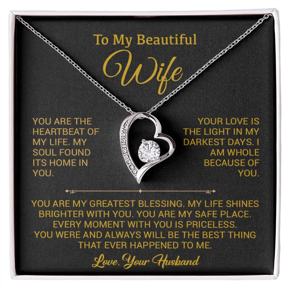 To My Wife Necklace, Gift For Wife, Anniversary Gift For Wife, Christmas Gift