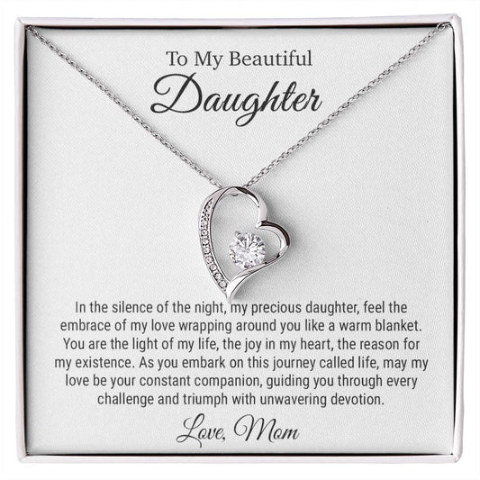 To my Daughter Necklace, Mother Daughter Gift, Gift for Daughter from Mom