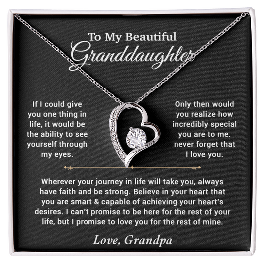 To My Granddaughter Necklace, Birthday Gift For Granddaughter, Birthday Gifts