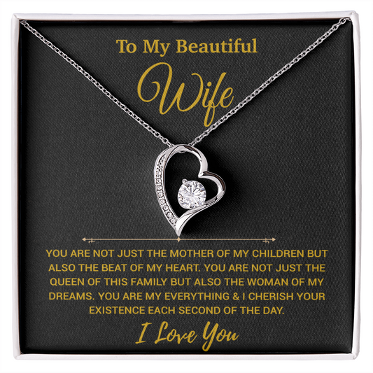 To My Wife Necklace, Christmas Gifts For Women, Anniversary Gift For Wife 20_11_Gold