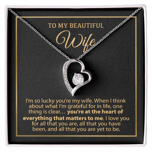 To My Wife Necklace, Vanlentines Gifts For Women, Anniversary Gift For Wife 5_1_Gold