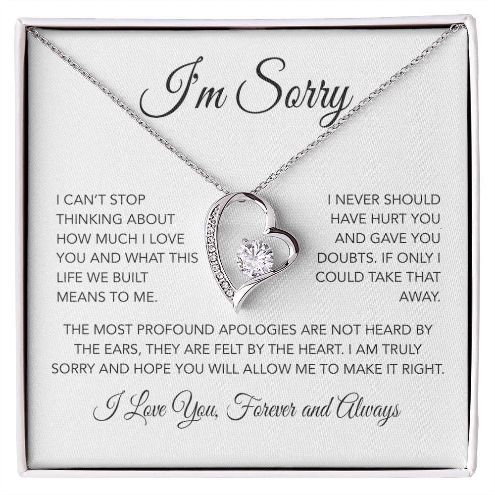 I'm Sorry Necklace Gifts, Apology Gifts For Her, Forgiveness Gift, Wife Gift 26_3