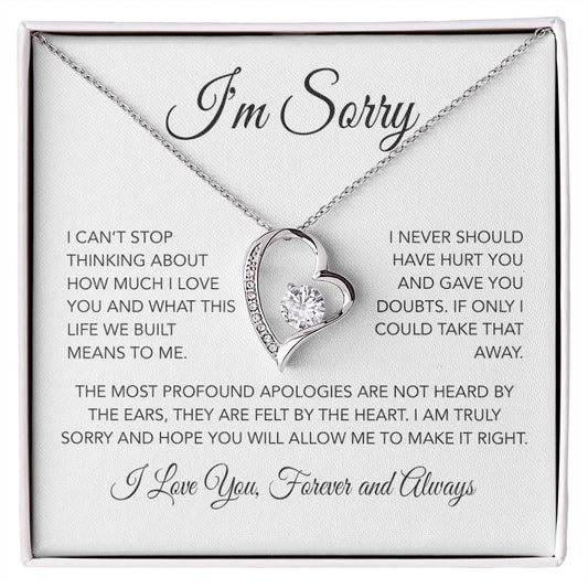I'm Sorry Necklace Gifts, Apology Gifts For Her, Forgiveness Gift, Wife Gift 26_3