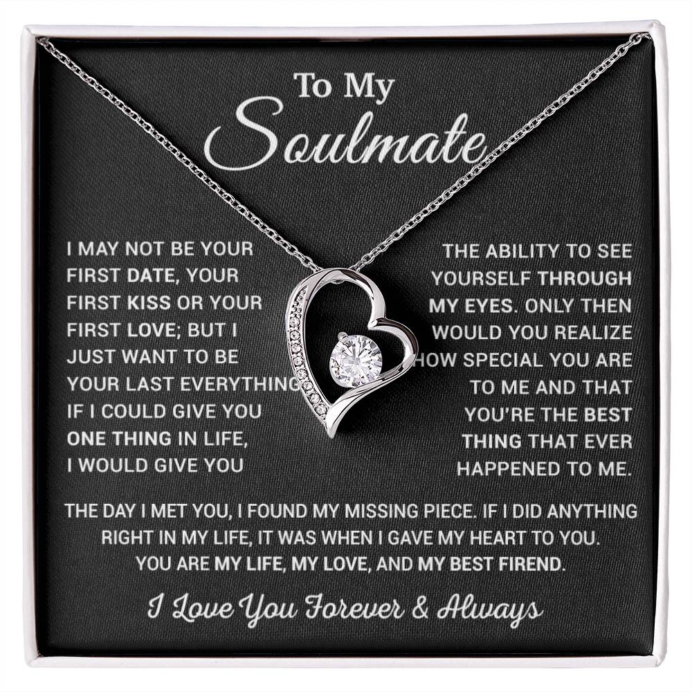 To My Soulmate Necklace, Valentine Gift For Her, Gift For Soulmate 11_1_Black