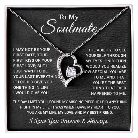 To My Soulmate Necklace, Valentine Gift For Her, Gift For Soulmate 11_1_Black