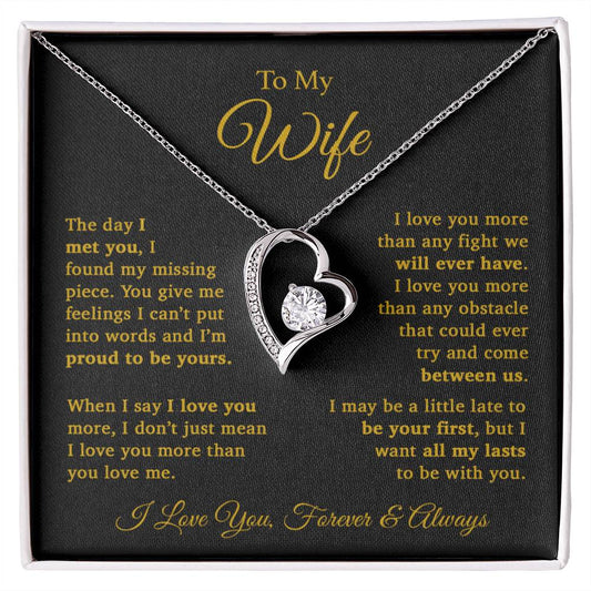 To My Wife Necklace, Gift For Wife, Wife Birthday Gift, Christmas Gift 11_9