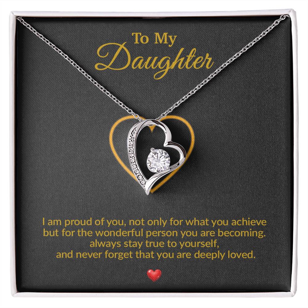 To My Daughter Necklace, Gift for Daughter from Dad, Father Daughter Necklace