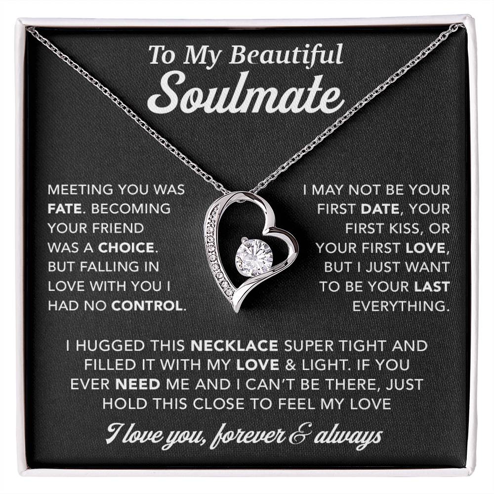 To My Soulmate Necklace, Birthday Gifts For Her, Christmas Gift For Soulmate 1_12_Black