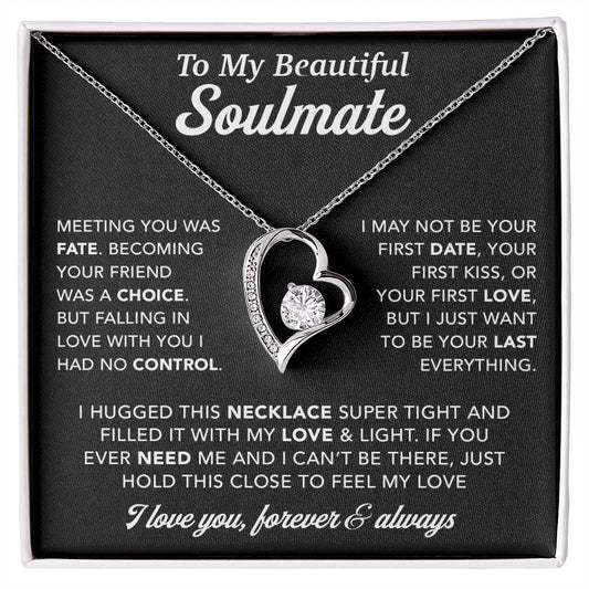 To My Soulmate Necklace, Birthday Gifts For Her, Christmas Gift For Soulmate 1_12_Black