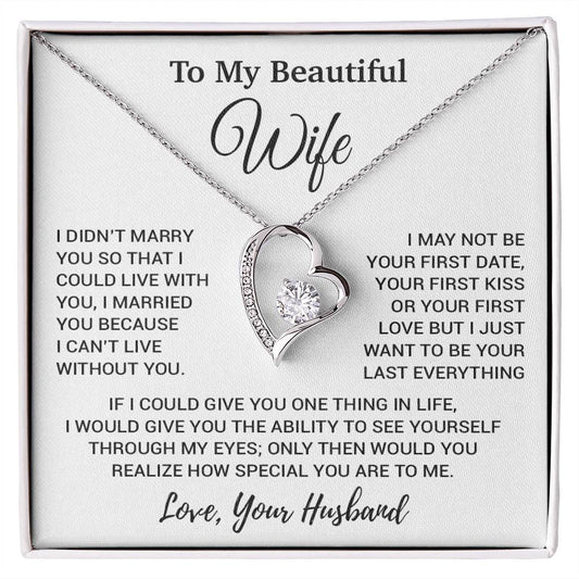 To My Wife Necklace, Gift From Husband, Anniversary Jewelry Gifts Wife 11_8