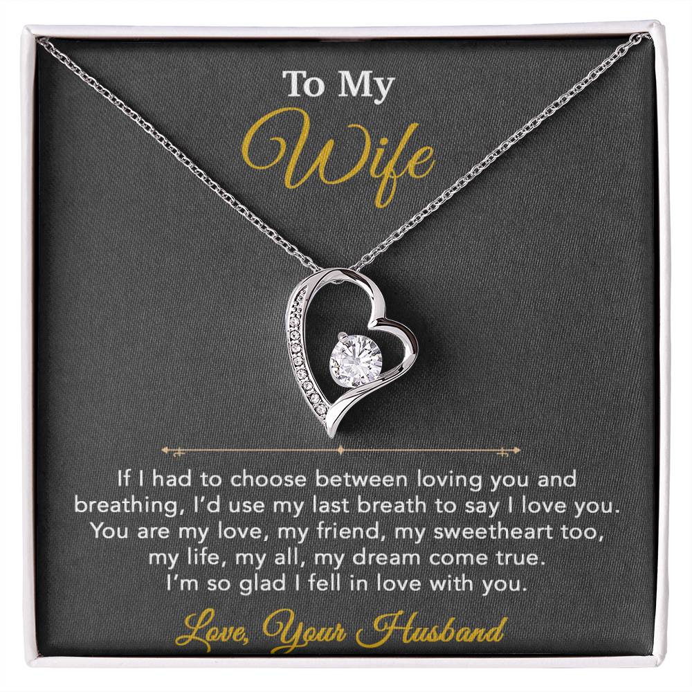To My Wife Necklace, Wife Gift from Husband, Wife Birthday Gift, Christmas Gift 6_1