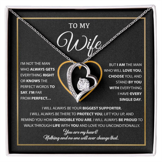 To My Wife Necklace, Gift For Wife, Anniversary Gift For Wife, Necklace For Wife 15_1_Black