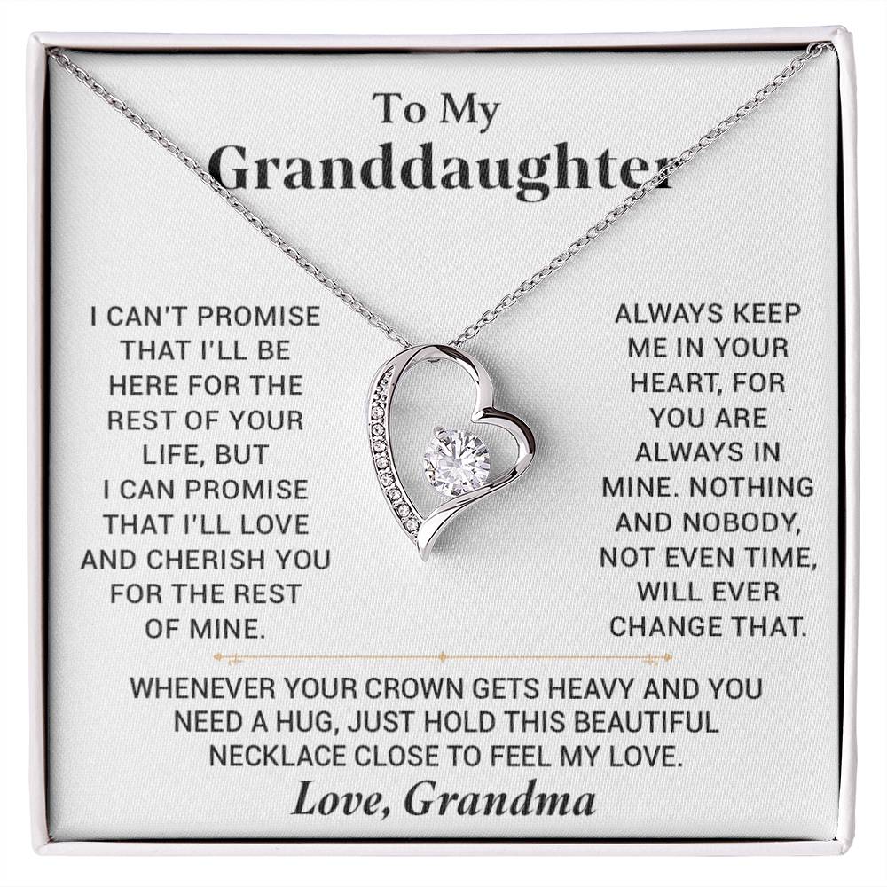 To My Granddaughter Necklace, Granddaughter Gift from Grandma, Gift from Grandpa