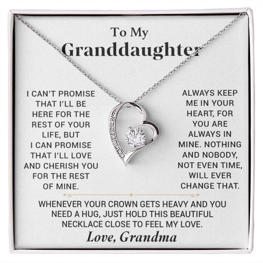 To My Granddaughter Necklace, Granddaughter Gift from Grandma, Gift from Grandpa