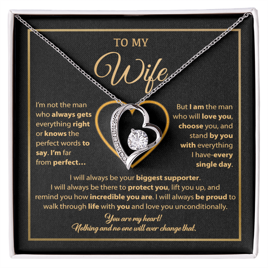 To My Wife Necklace, Gift For Wife, Anniversary Gift For Wife, Necklace For Wife 29_1_Gold