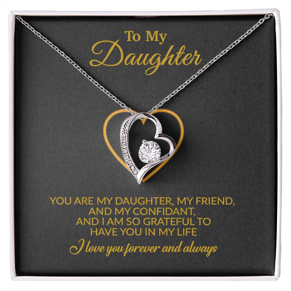 To My Daughter Necklace, Gift for Daughter from Mom, Mother Daughter Necklace