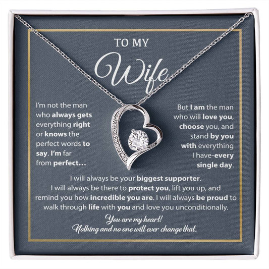 To My Wife Necklace, Gift For Wife, Anniversary Gift For Wife, Necklace For Wife 5_1_Blue_White