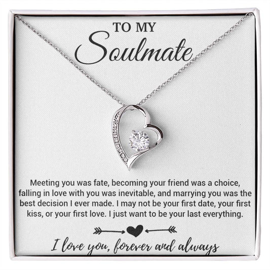 To My Soulmate Necklace, Soulmate Gift, Soulmate Jewelry Anniversary 29_3
