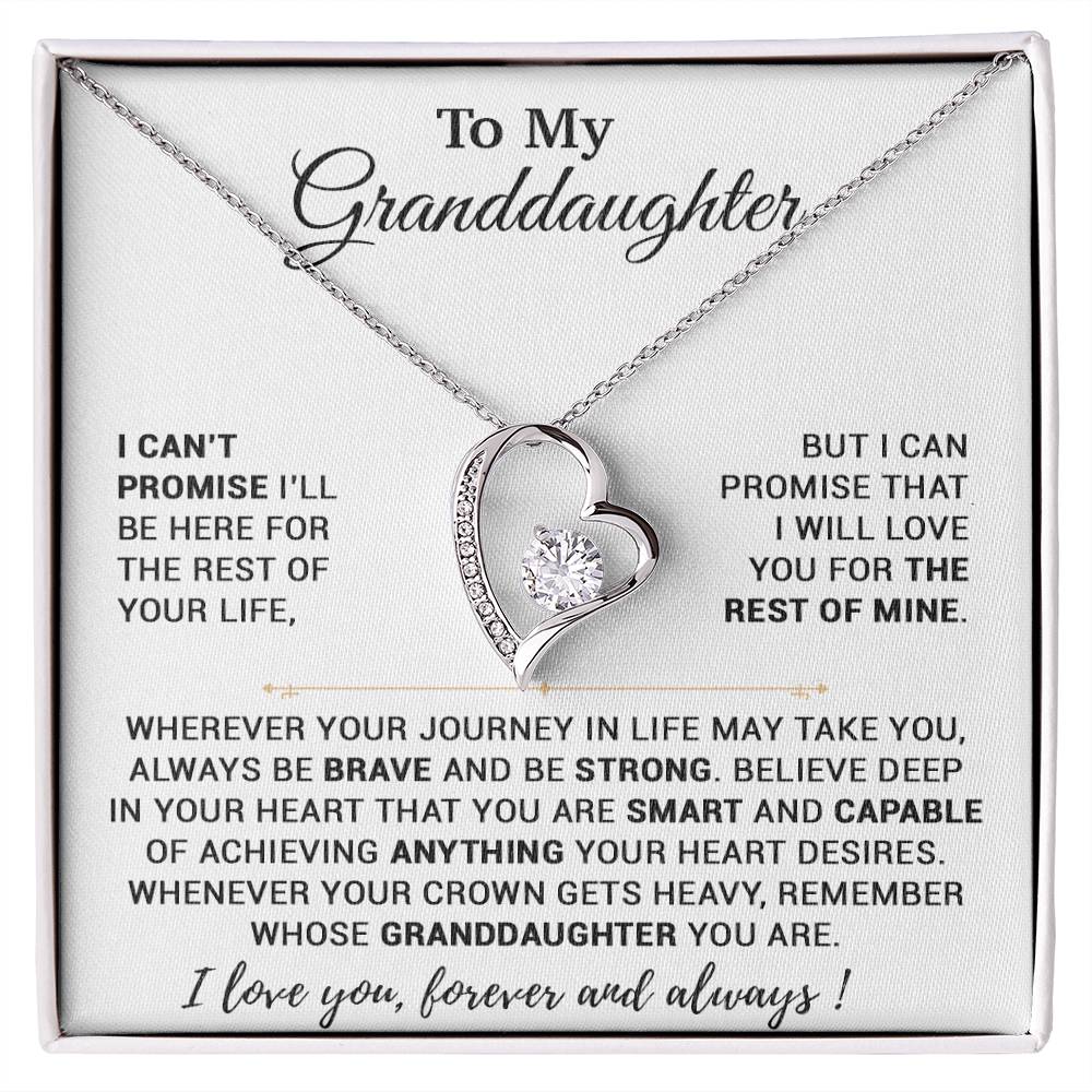 To My Granddaughter Necklace, Birthday Gift For Granddaughter, Birthday Gifts 7_10