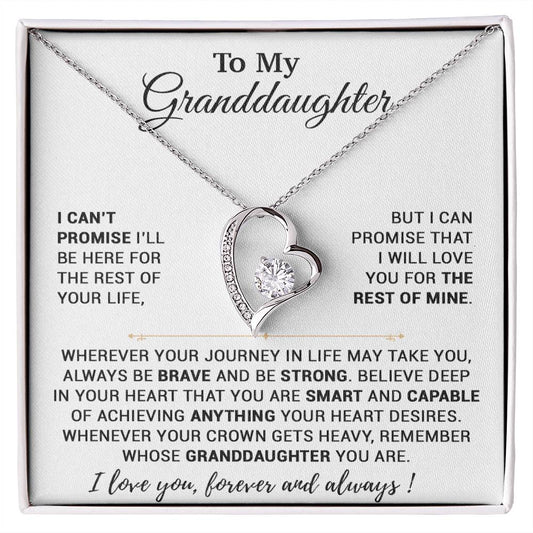 To My Granddaughter Necklace, Birthday Gift For Granddaughter, Birthday Gifts 7_10