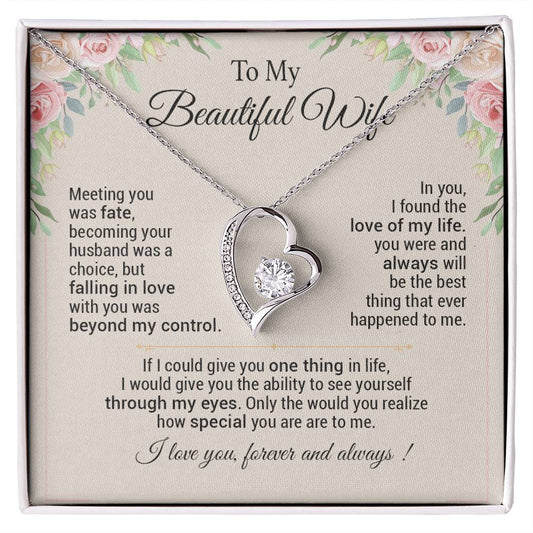 To My Wife Necklace, Anniversary Gift For Wife, Christmas Gifts