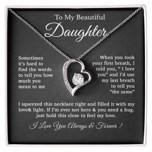To My Daughter Necklace, Daughter Father Necklace, Daughter Gift From Dad 25_2
