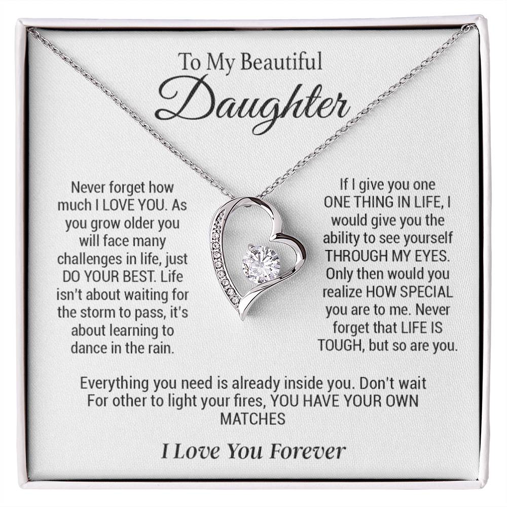 To My Daughter Necklace, Gift for Daughter ,Graduation Gift, Birthday Gift for Daughter