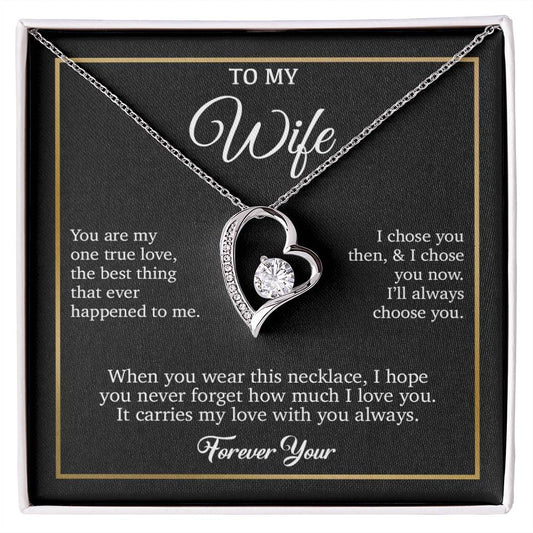 To My Wife Necklace, Gift For Wife, Anniversary Gift For Wife, Necklace For Wife