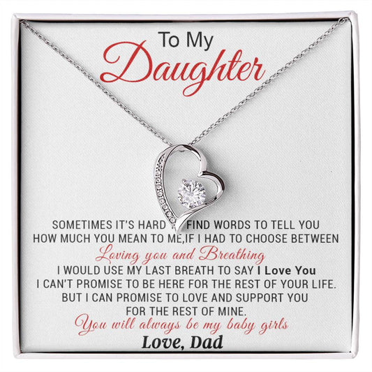 To My Daughter Necklace, Daughter Father Necklace, Daughter Gift from Dad 5_11