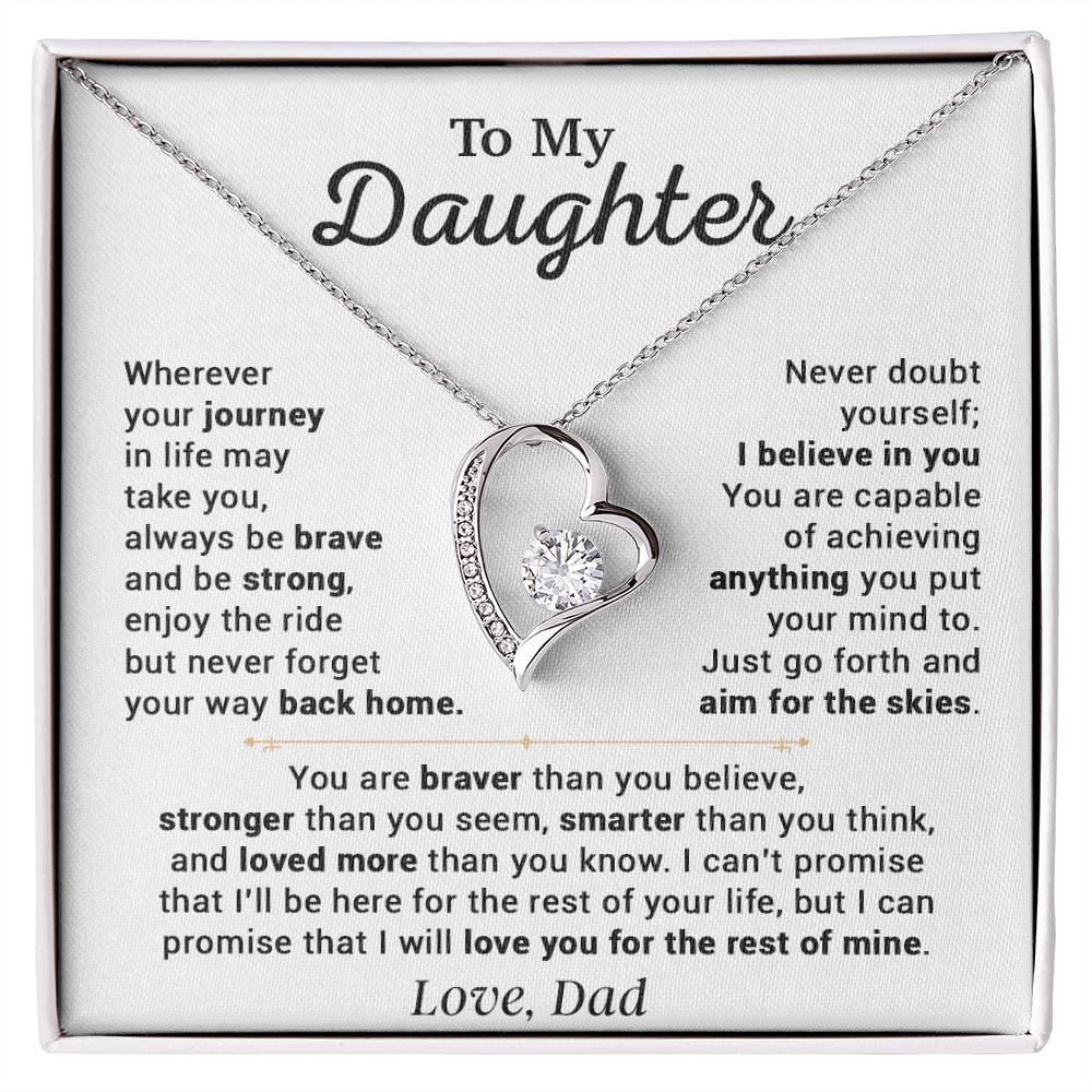 To My Daughter Necklace, Gift for Daughter from Dad, Daughter Father Necklace 14_10
