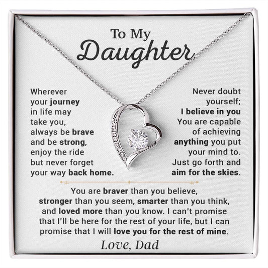 To My Daughter Necklace, Gift for Daughter from Dad, Daughter Father Necklace 14_10