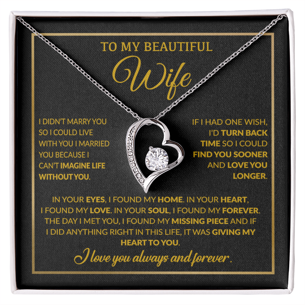 To My Wife Necklace, Christmas Gifts For Women, Anniversary Gift For Wife 15_12