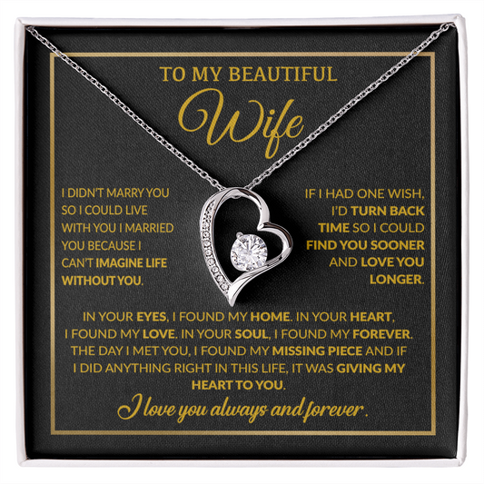 To My Wife Necklace, Christmas Gifts For Women, Anniversary Gift For Wife 15_12