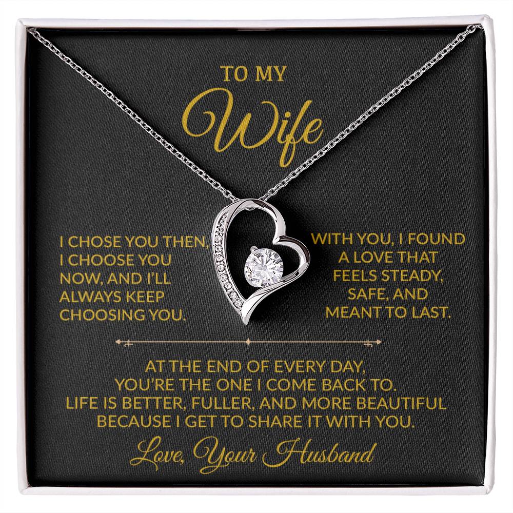 To My Wife Necklace, Gift For Wife, Anniversary Gift For Wife, Necklace For Wife