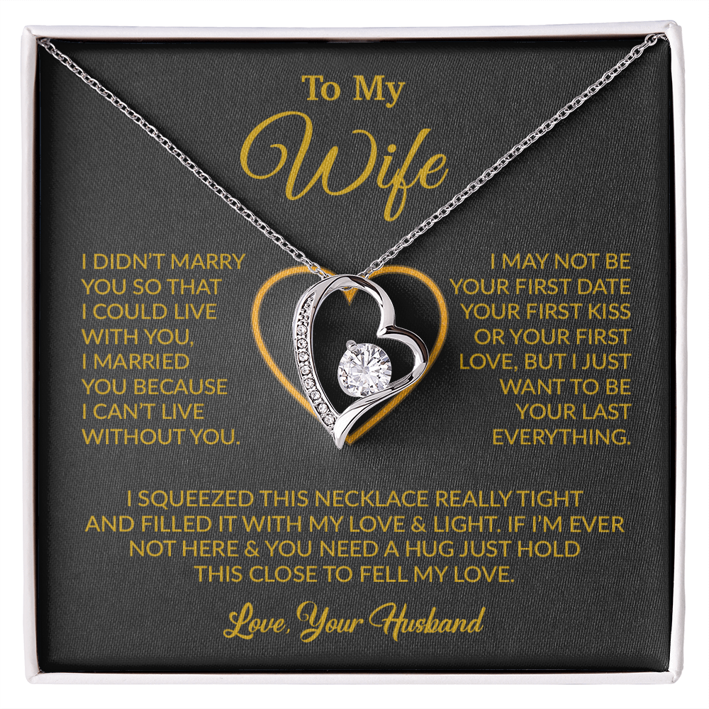 To My Wife Necklace, Christmas Gifts For Women, Anniversary Gift For Wife 5_12_Gold