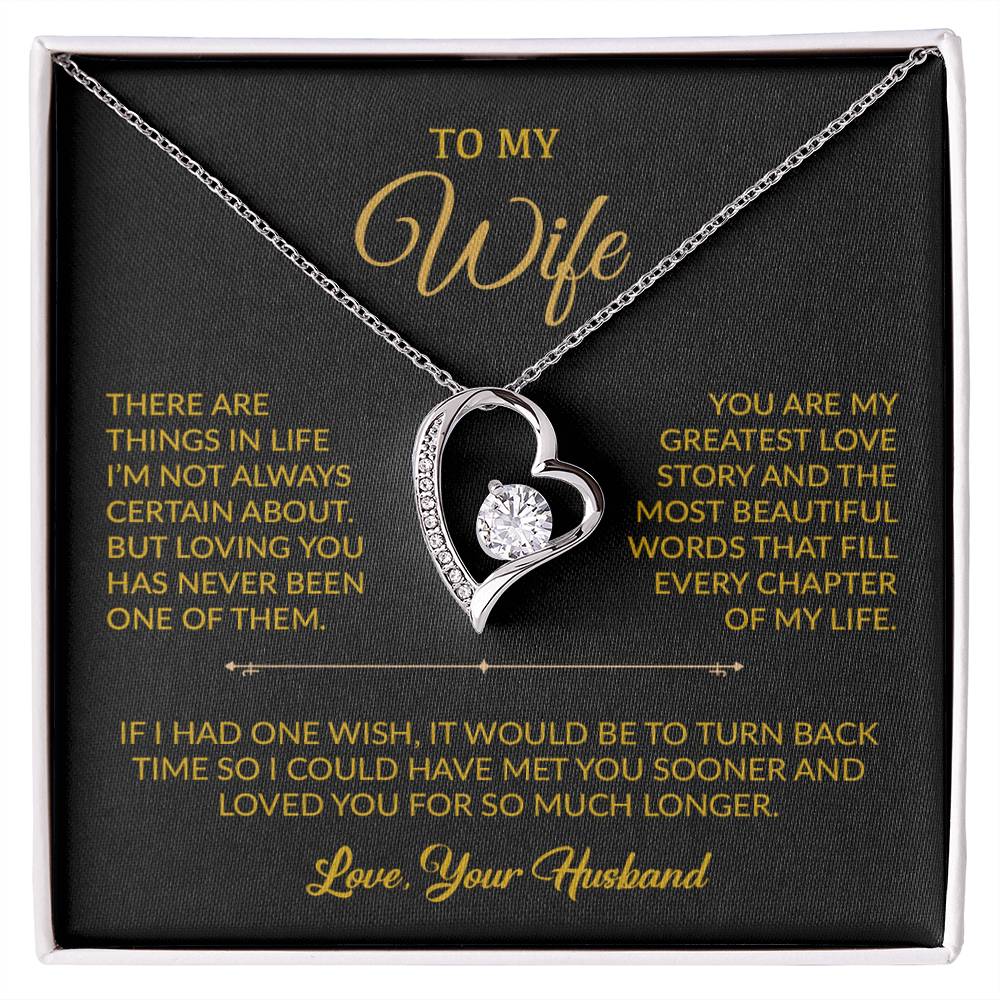 To My Wife Necklace, Gift For Wife, Anniversary Gift For Wife, Necklace For Wife