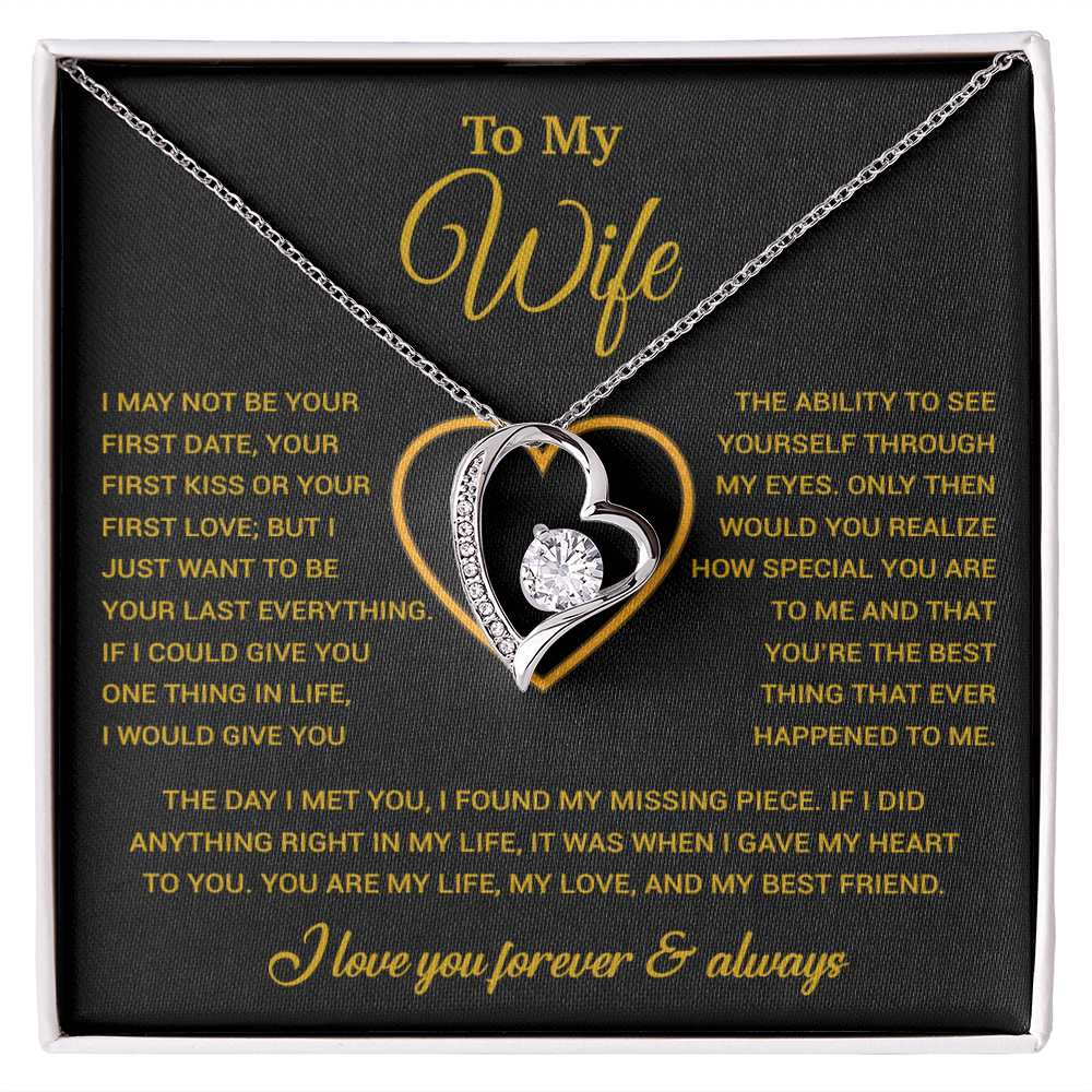 To My Wife Necklace, Christmas Gifts For Women, Anniversary Gift For Wife 29_12_Gold