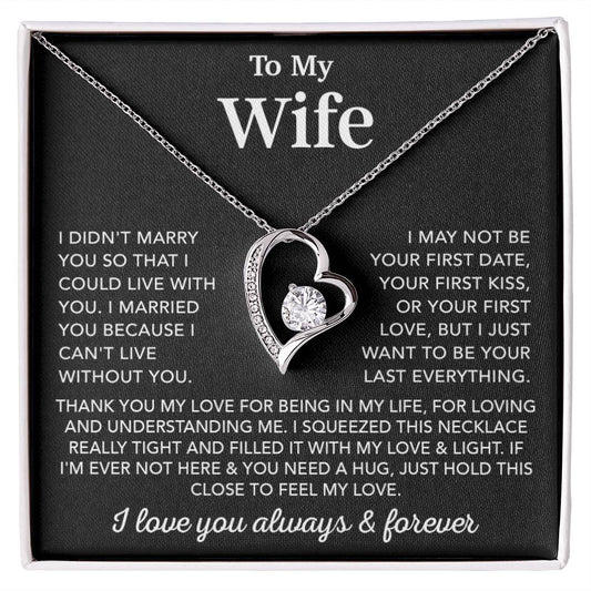 To My Wife Necklace, Wife Gift from Husband, Gift For Her, Gift For Wife