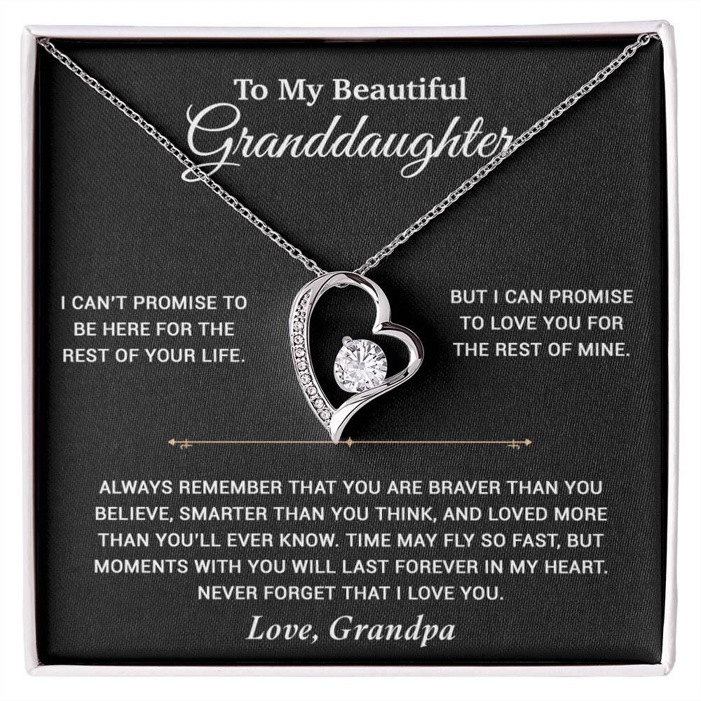 To My Granddaughter Necklace, Birthday Gift For Granddaughter, Birthday Gifts