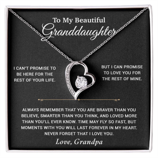 To My Granddaughter Necklace, Birthday Gift For Granddaughter, Birthday Gifts