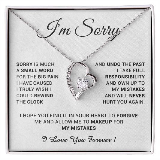 I'm Sorry Gift For Wife Necklace, Sorry Gift for Girlfriend, Forgiveness Gift For Her 24_5