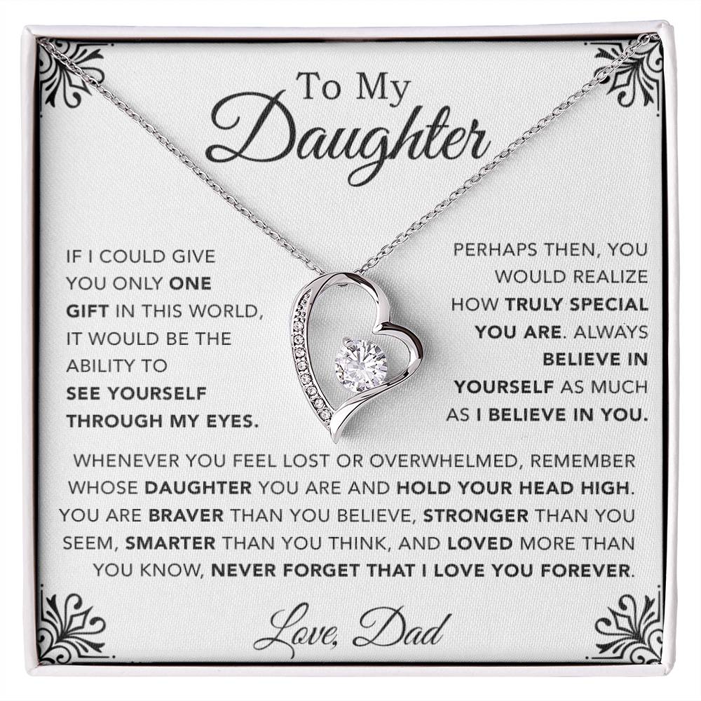 To My Daughter Necklace, Gift for Daughter from Dad, Father Daughter Necklace 1_12